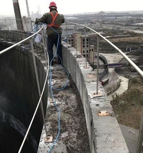 煙囪安裝避雷針防雷與接地的施工流程